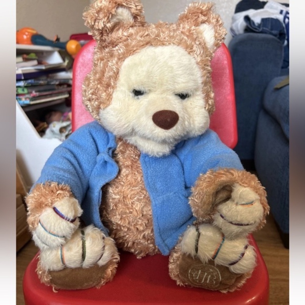 Vintage T.J BEARYTALES TALKING STORY PLAYSKOOL BEAR Tested & Working